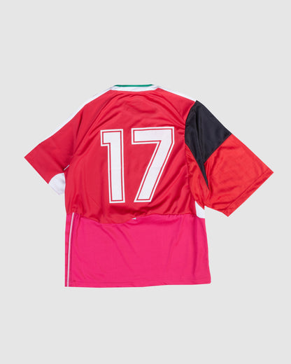 Upcycled "Unsanctioned" Soccer Jersey by Aime Mbuyi