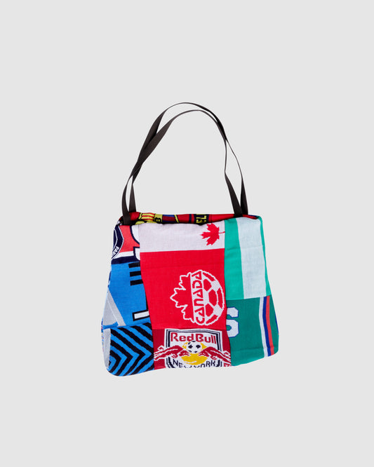 Upcycled "Reversible" Soccer Scarf Tote Bag by Aime Mbuyi
